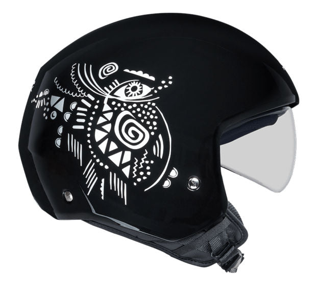 Nexx Helmet Y.10 ARTVILLE BLACK/WHITE | 01Y1001378012