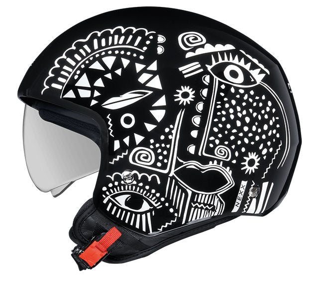 Nexx Helmet Y.10 ARTVILLE BLACK/WHITE | 01Y1001378012