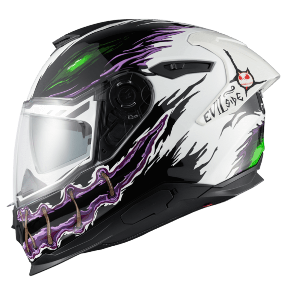 NEXX Sport Helmet Y.100R NIGHT RIDER WHITE Size: 2XL | 01YR100410018