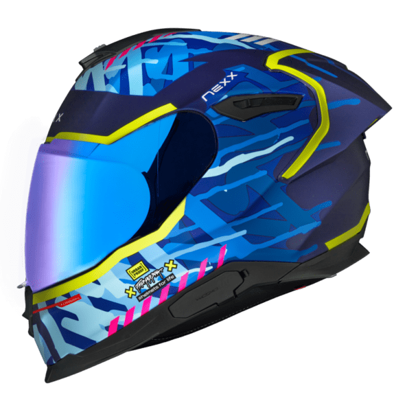 NEXX Sport Helmet Y.100R URBANGRAM INDIGO BLU MT Size: 2XL | 01YR103409851