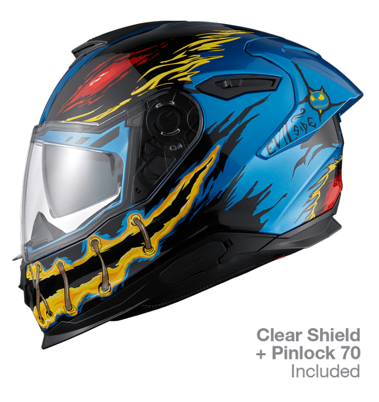 NEXX Sport Helmet Y.100R NIGHT RIDER SKY BLUE Size: 2XL | 01YR103410780