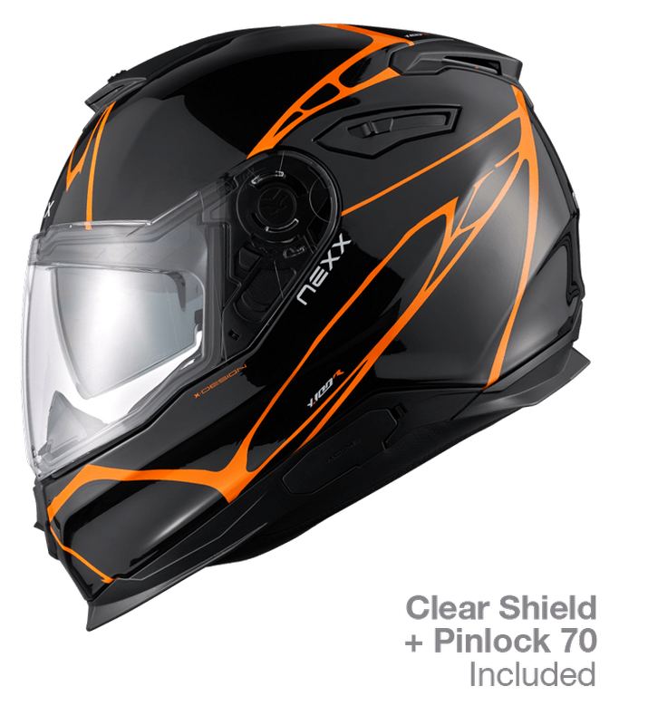 NEXX Urban Helmet Y.100 B-SIDE BLACK.ORANGE Size: 2XL | 01YU101405031