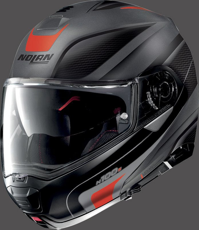 Nolan / ノーラン Flip-Up Helmet N100-5 ORBITER N-COM Grey Red | N15000536068