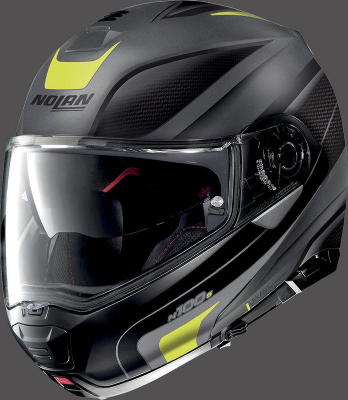 Nolan / ノーラン Flip-Up Helmet N100-5 ORBITER N-COM Grey Yellow | N15000536069