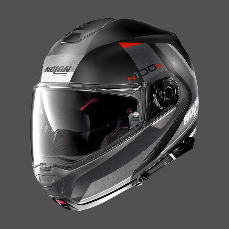 Nolan / ノーラン モジュラーヘルメット N100 5 Hilltop N-com ブラットブラックグレイ | N15000563047