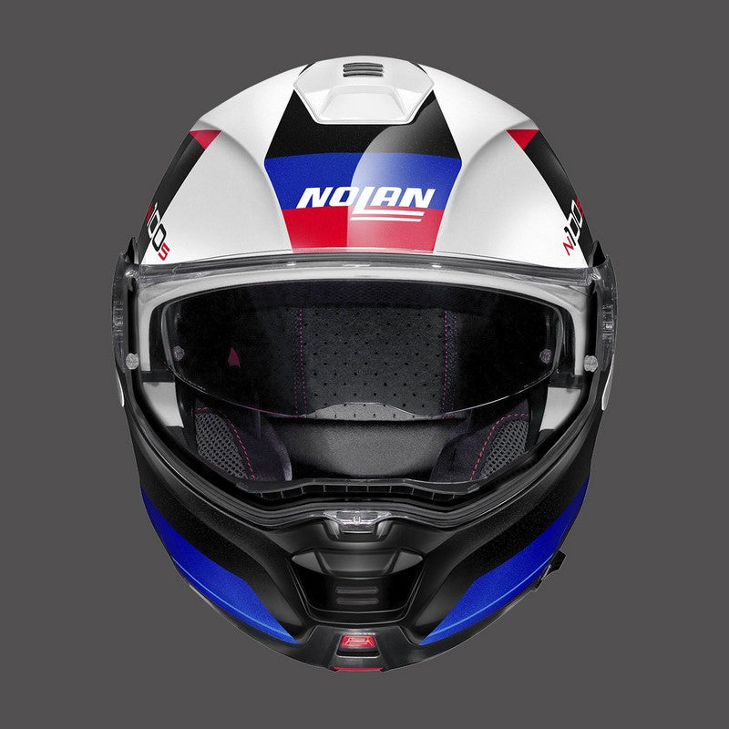 Nolan / ノーラン モジュラーヘルメット N100 5 Hilltop N-com ブルーメタルホワイト | N15000563049