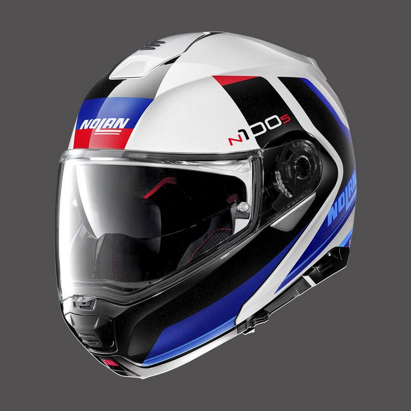 Nolan / ノーラン モジュラーヘルメット N100 5 Hilltop N-com ブルーメタルホワイト | N15000563049