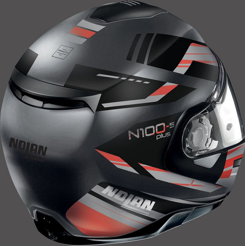 Nolan / ノーラン Flip-Up Helmet N100-5 P ILLUVIUM N-C Grey Red | N1P000535060