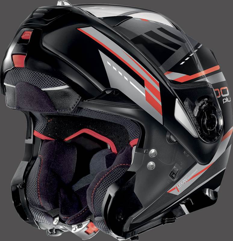 Nolan / ノーラン Flip-Up Helmet N100-5 P ILLUVIUM N-C Grey Red | N1P000535060