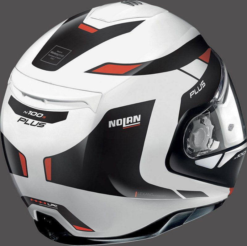Nolan / ノーラン Flip-Up Helmet N100-5 P MILESTONE N White Red | N1P000910053