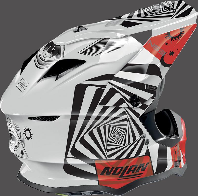 Nolan / ノーラン Full Face Helmet N53 RIDDLER White Red | N53000644085