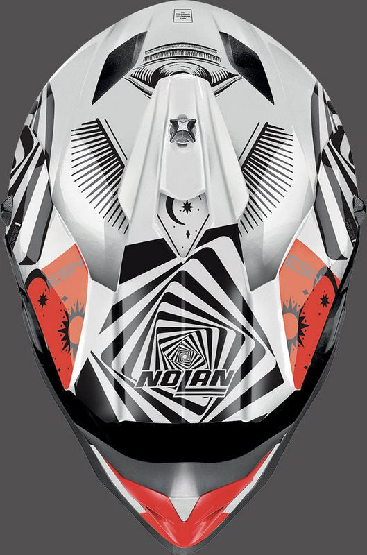 Nolan / ノーラン Full Face Helmet N53 RIDDLER White Red | N53000644085