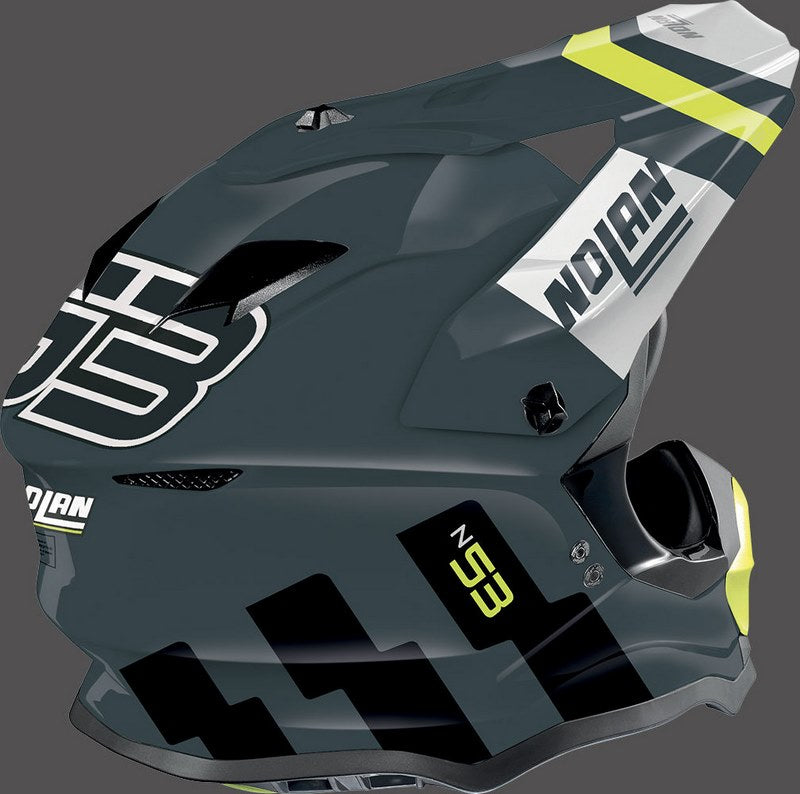 Nolan / ノーラン Full Face Helmet N53 SPARKLER Grey Yellow | N53000799091