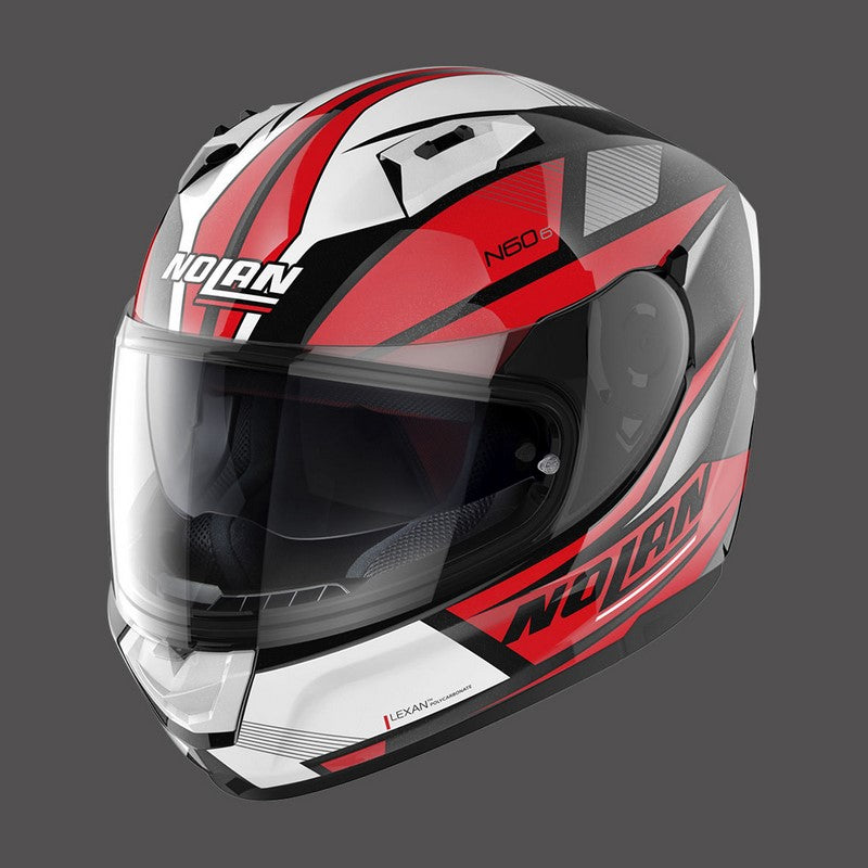 Nolan / ノーラン フルフェイスヘルメット N60 6 Downshift N-com レッド ブラック | N66000566036