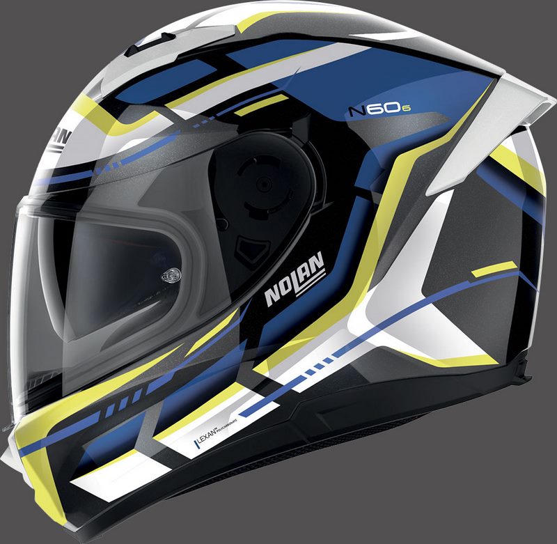 Nolan / ノーラン Full Face Helmet N60-6 LANCER White Yellow Blue | N66000618064