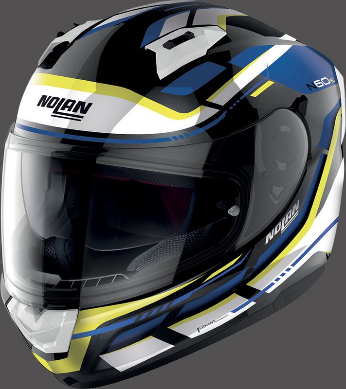 Nolan / ノーラン Full Face Helmet N60-6 LANCER White Yellow Blue | N66000618064
