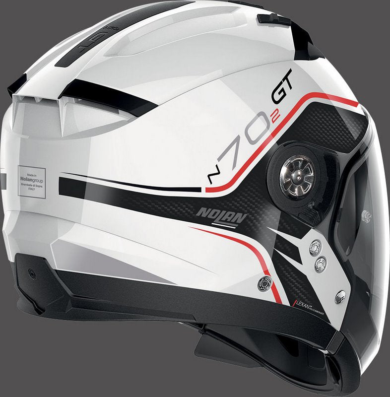 Nolan / ノーラン Modular Helmet N70-2 GT FLYWHEEL N-CO METAL WHITE | N7G000586053