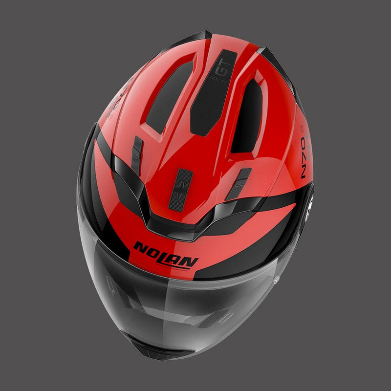 Nolan / ノーラン モジュラーヘルメット N70 2 Gt Glaring N-com レッド ブラック | N7G000798047