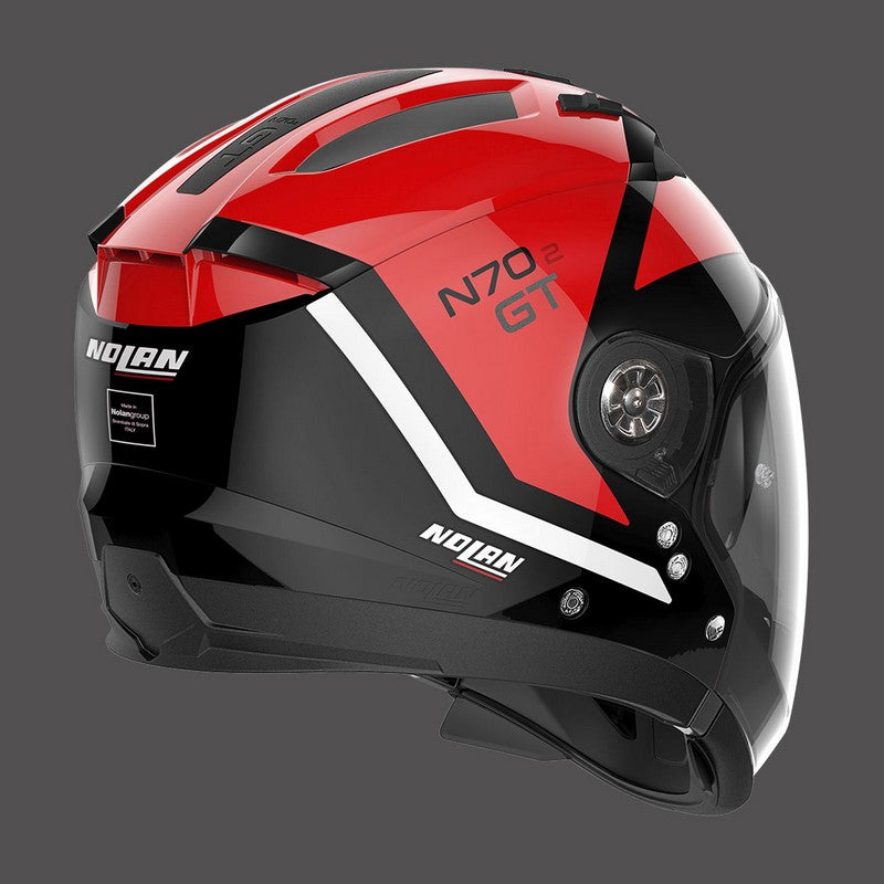 Nolan / ノーラン モジュラーヘルメット N70 2 Gt Glaring N-com レッド ブラック | N7G000798047