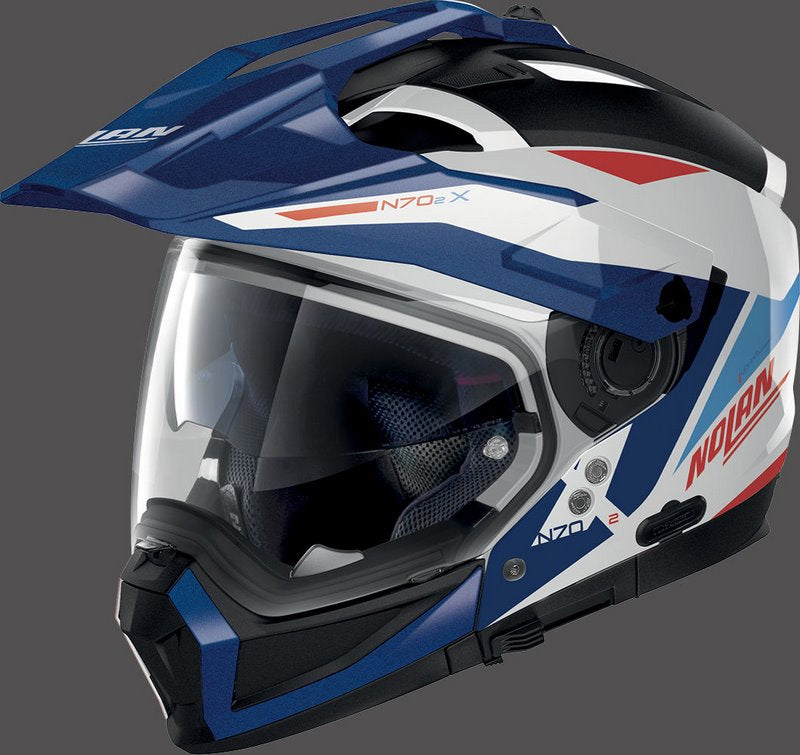 Nolan / ノーラン Full Face Helmet N70-2 X STUNNER N-COM Blue White | N7X000899053