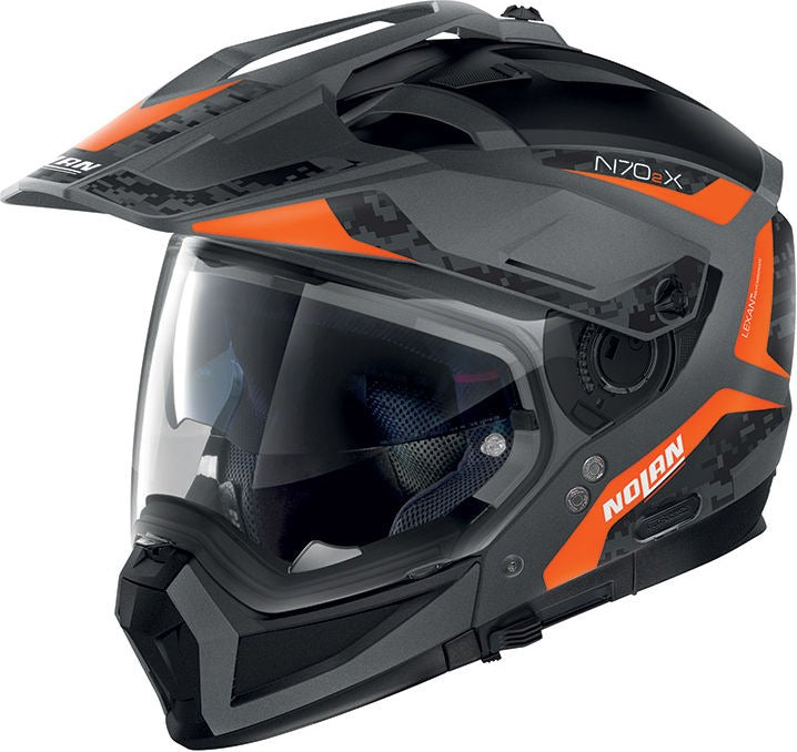 Nolan / ノーラン Modular Helmet N70-2 X 06 TORPEDO N-C Orange Lava Grey Matt | N7Y000547044
