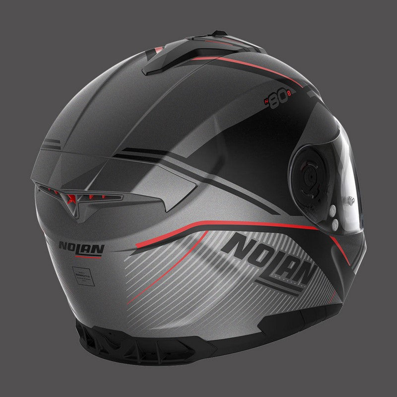 Nolan / ノーラン フルフェイスヘルメット N80 8 Astute N-com レッドラバグレイマット | N88000529024
