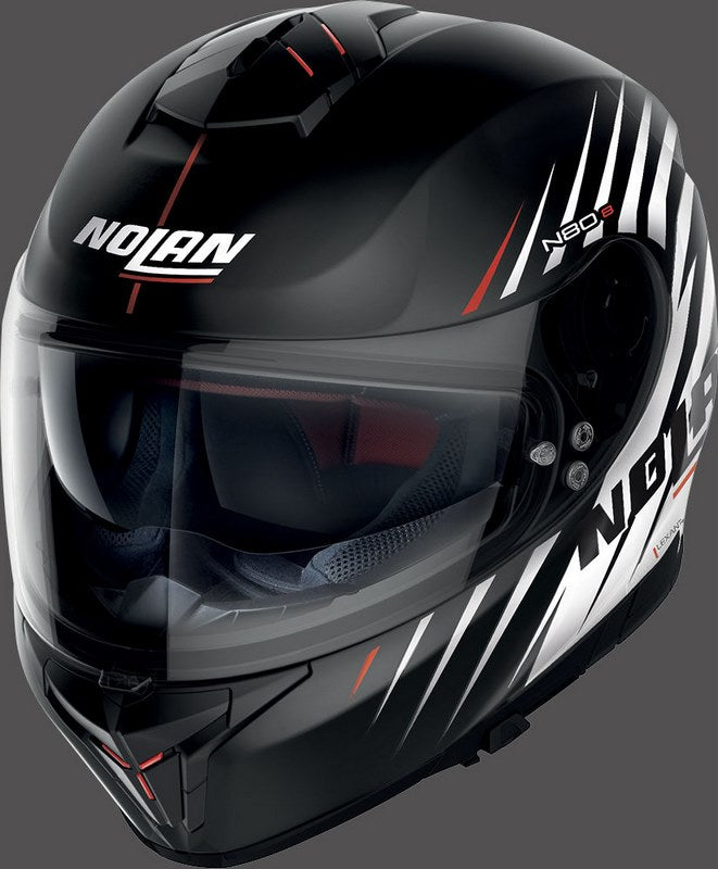 Nolan / ノーラン Full Face Helmet N80-8 KOSMOS N-COM Black White | N88000584064