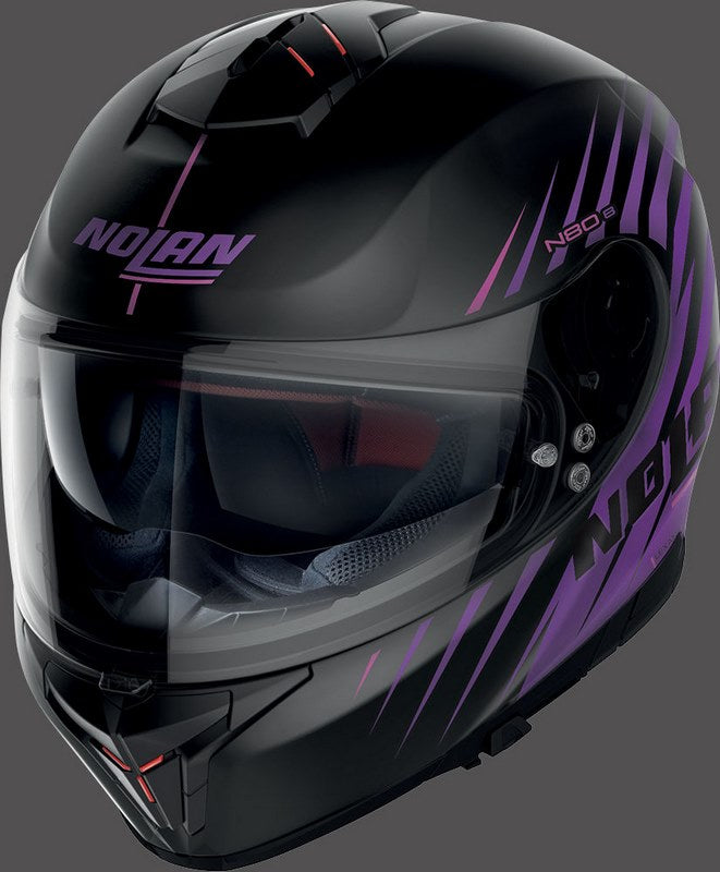 Nolan / ノーラン Full Face Helmet N80-8 KOSMOS N-COM Black Purple | N88000584066