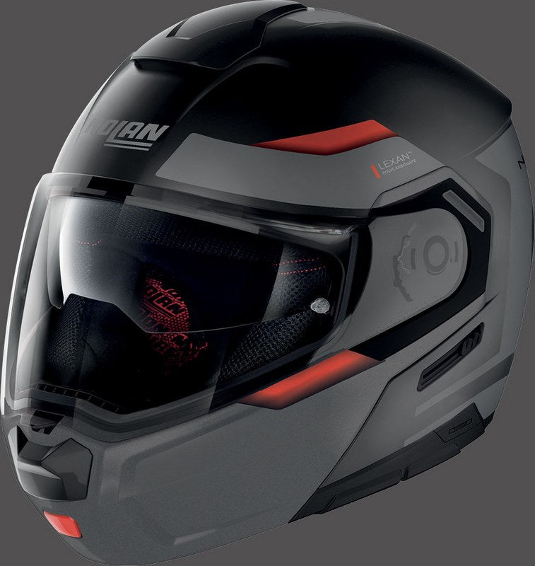 Nolan / ノーラン Flip-Up Helmet N90-3 REFLECTOR N-COM FLAT BLACK | N93000537035