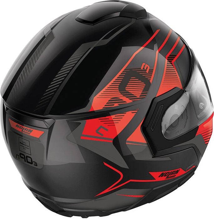 Nolan / ノーラン Modular Helmet N90-3 06 COMEBACK N-CO Black Red | N9Z000663044