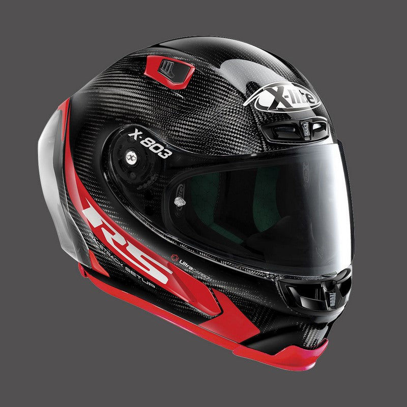 Nolan / ノーラン フルフェイスヘルメット X-lite X-803 Rs Ultra Carbon ヘルメット Hot Lap レッド | U8R000482013