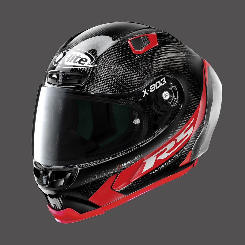 Nolan / ノーラン フルフェイスヘルメット X-lite X-803 Rs Ultra Carbon ヘルメット Hot Lap レッド | U8R000482013