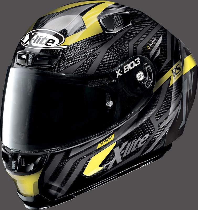 Nolan / ノーラン X-LITE Full Face Helmet X-803 RS DECEPTION Ultra Carbon Deception Yellow | U8R000596078