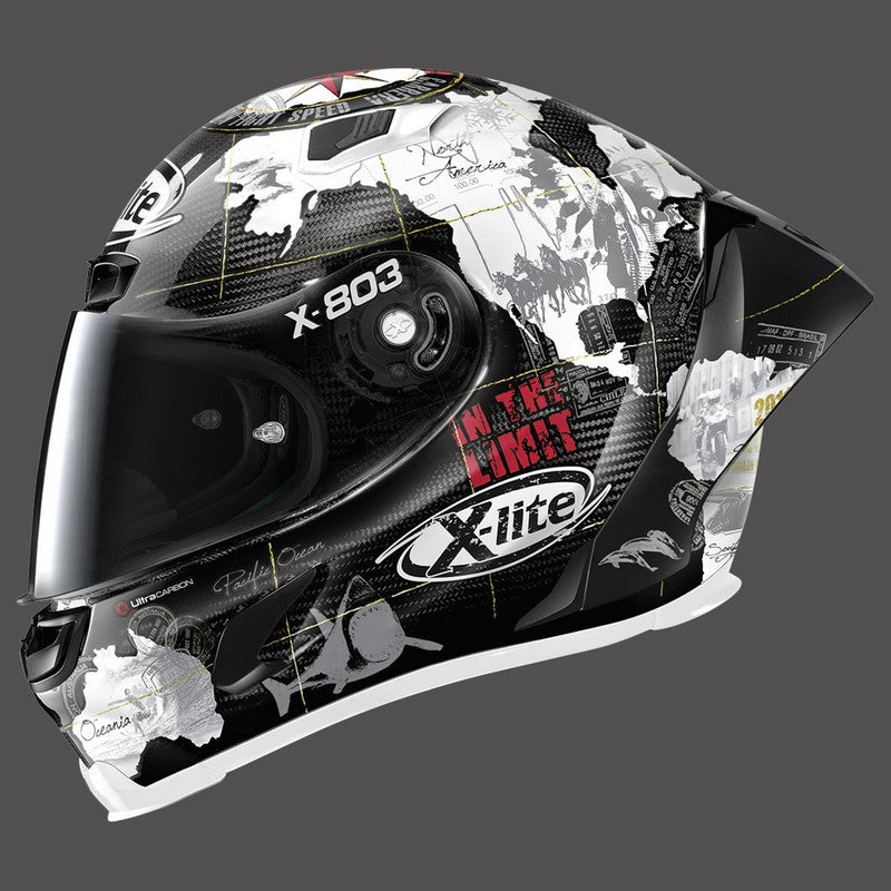 Nolan / ノーラン フルフェイスヘルメット X-lite X-803 Rs Ultra Carbon Replica Checa ホワイト | U8R000606060