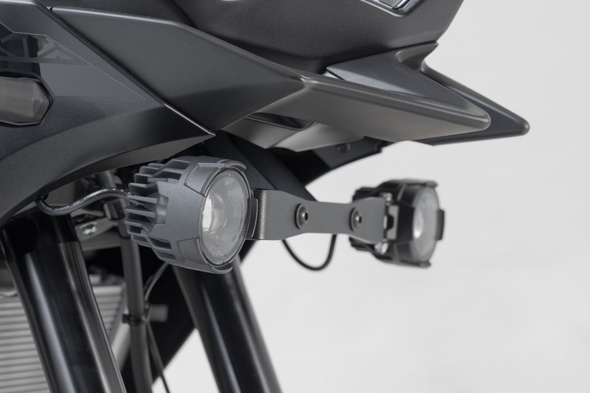SW-MOTECH / SWモテック EVO Fernscheinwerfer-Kit Schwarz. Kawasaki Versys 650 (21-). | NSW.08.844.61000/B