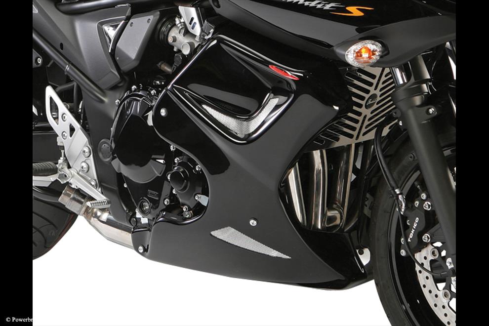 Powerbronze / パワーブロンズ Lowers for SUZUKI GSF650S BANDIT 09-14/BLACK-SILVER MESH | 110-S107-603