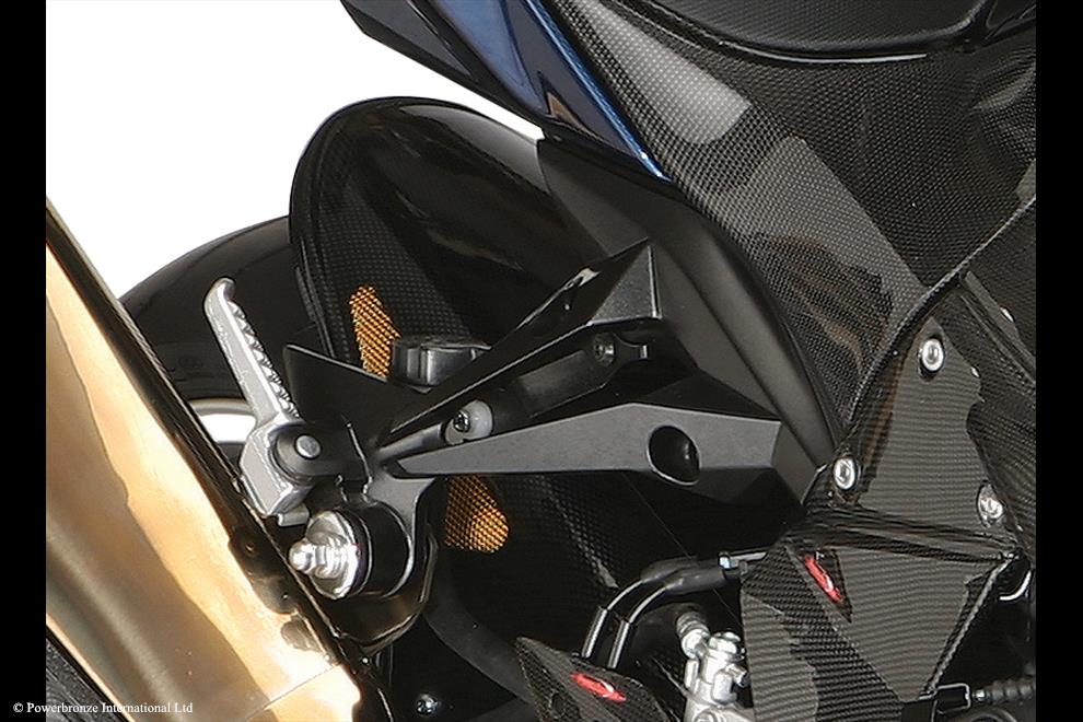 Powerbronze / パワーブロンズ Hugger for KAWASAKI Z1000 07-09/CARBON LOOK-SILVER MESH | 201-K110-680
