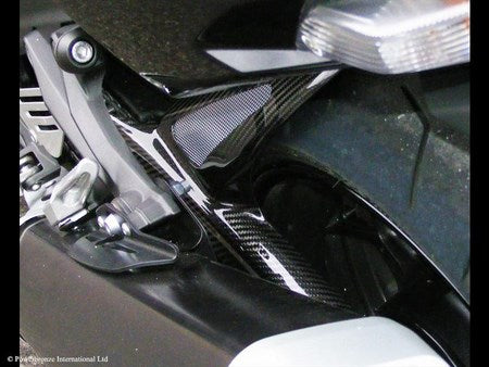 Powerbronze / パワーブロンズ ハガー KAWASAKI ZZR1400 12-14/ZX-14R 12-14 -カーボンルック-シルバーメッシュ- | 201-K115-680