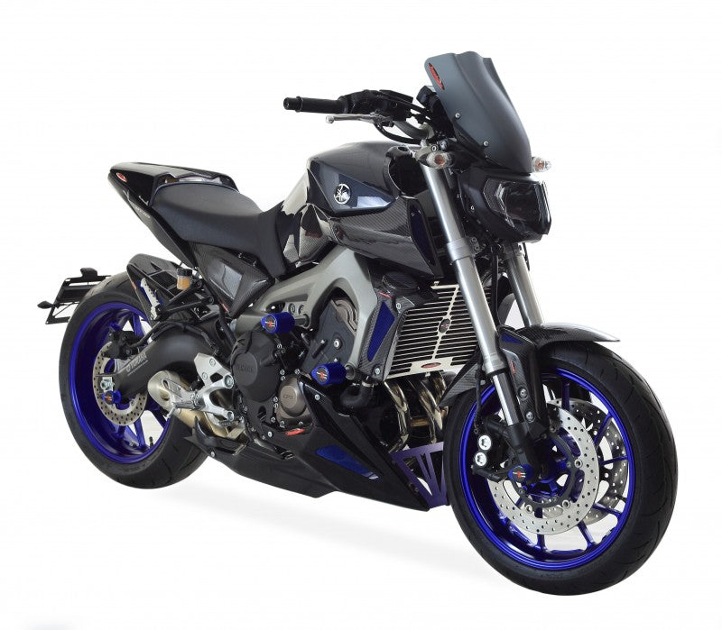 Powerbronze / パワーブロンズ ハガー YAMAHA MT-09 13-16/FZ-09 13-16/MT-09 TRACER 15-17/FJ-09 TRACER 15-17/XSR900 16-20 マットブラック-ブルーメッシュ | 201-Y106-770