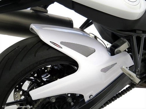 Powerbronze / パワーブロンズ リア ハガー BMW F800R 09-11 カーボン ルック・シルバー メッシュ | 301-B101-680