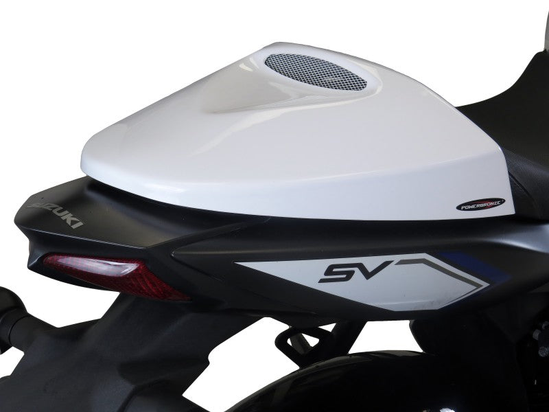 Powerbronze / パワーブロンズ シートカウル SUZUKI SV650 16-20/SV650X 17-20 マットブラック-シルバーメッシュ | 311-S103-670