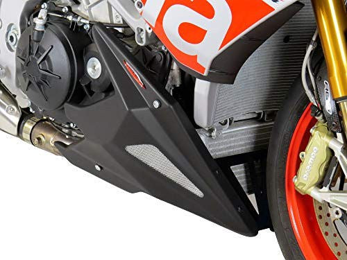 Powerbronze / パワーブロンズ ベリーパン マットブラック-シルバーメッシュ APRILIA TUONO V4 13-19 | 320-A101-670