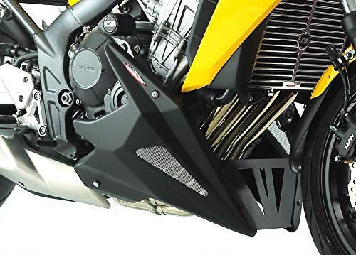 Powerbronze / パワーブロンズ ベリーパン マットブラック-シルバーメッシュ HONDA CB650F 14-18 | 320-H113-670