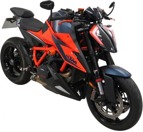 Powerbronze ベリーパン KTM 1290 SUPER DUKE R 20-21/ブラック-シルバーメッシュ | 320-KT109-603