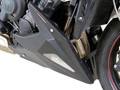 Powerbronze / パワーブロンズ ベリーパン マットブラック-シルバーメッシュ TRIUMPH ストリートトリプル 13-16 ストリートトリプル R 13-19 ストリートトリプル R LOW 17-19 ストリートトリプル RS 17-19 ストリートトリプル S 17-19 | 320-T102-670