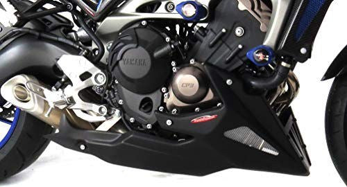 Powerbronze / パワーブロンズ ベリーパン マットブラック-シルバーメッシュ YAMAHA MT-09 FZ-09 13-16 XSR900 16-19 | 320-Y113-670