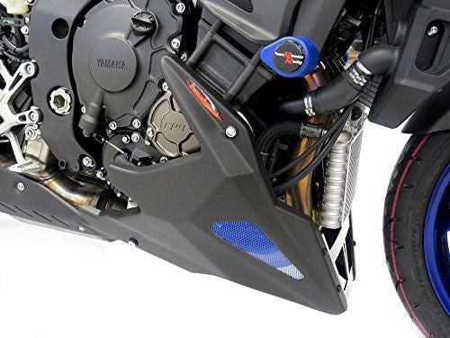 Powerbronze / パワーブロンズ ベリーパン マットブラック-ブルーメッシュ YAMAHA MT-10 16-19 FZ-10 16-19 | 320-Y120-770