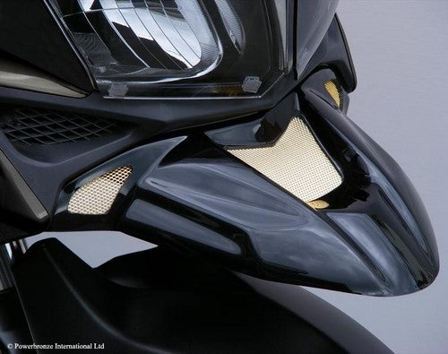 Powerbronze / パワーブロンズ ビーク (くちばし) マットブラック-シルバーメッシュ SUZUKI DL1000 V-STROM 02-11 | 350-S103-670