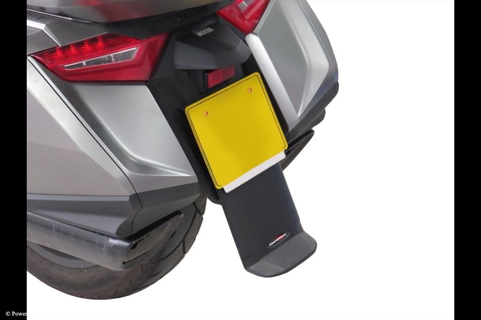 Powerbronze / パワーブロンズ Mud Deflector (Rear) for HONDA GL1800 GOLDWING 18-23/MATT BLACK | 360-H108-070
