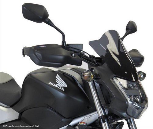 Powerbronze / パワーブロンズ エアフロースクリーン フロストステルスグレー HONDA NC700S 12-14 NC750S 13-19 (NO GRAPHIC) (300 MM) | 400-H133-019